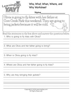 worksheet for children to practice reading