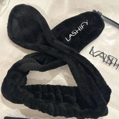 Lashify Bunny Ear Headband And Travel Pouch- Black, Never Used. Super Cute. Helpful When You’re Putting On Your G’s. Trendy Black Headband, Trendy Black One Size Headband, Trendy Black One-size Headband, Trendy Black Headband One Size Fits Most, Casual Adjustable Black Headband, Bunny Ear Headband, Bunny Ears Headband, Lashes Makeup, Ear Headbands