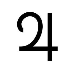 the number two is shown in black and white