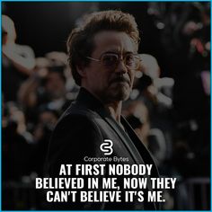 the avengers movie quote is shown in front of an image of iron man with glasses