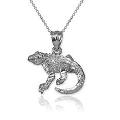 925 Sterling Silver Salamander Lizard DC Charm Necklace   Available as pendant or necklace. Chain length available: 16", 18", 20", 22". Metal: 925 Sterling silver. Pendant Weight: 1.6 grams Pendant Width: 0.78 inch (20 mm) Pendant Height (w/bail): 0.85 inches (21.5 mm)  Bail opening: 3 mm Finish: textured, diamond cut Made in USA Style: CH249S PAYMENT                     Immediate Payment is required after the Winning Bid            Item will be shipped immediately on the same or next business day of receiving full payment SHIPPING POLICY                     Items Will be Shipped by USPS Ground on the Same or Next Business day of receiving full payment            Tracking Number will be provided within 24-48 hrs. INTERNATIONAL CUSTOMERS         The order will be processed within 2-4 busine Silver Jewelry Necklace, Rose Gold Pendant, White Gold Jewelry, Sterling Silver Necklace Pendants, 925 Silver Jewelry, Jewelry Companies