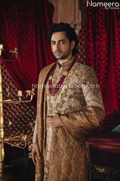 Mens Sherwani Wedding Mens Sherwani Wedding, Sherwani Wedding, Dabka Work, Danish Taimoor, Sherwani For Men Wedding, Wedding Outfits For Groom, Wedding Presents, Mens Sherwani, Sherwani For Men