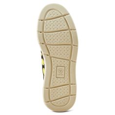 Ariat Girl's shoe Hilo style casual tennis shoe Textile, leather, or suede upper Mesh lining Easy slip-on style Elasticized laces Open cell cushioning insole Lightweight FLX Foam outsole Full Vamp 10050910 Just like our grown-up Hilo, the kids' edition is cushy, breathable and so easy to slip on, thanks to the elastic, no-tie laces. Fun colors and playful patterns mean they might need more than one pair. Low-top Slip-ons With Textured Sole For Walking, Casual Slip-resistant Flat Sneakers, Casual Flat Slip-resistant Sneakers, Yellow Walking Sneakers With Rubber Sole, Casual Yellow Sneakers For Walking, Casual Yellow Walking Sneakers, Yellow Round Toe Sneakers For Walking, Slip-resistant High-top Lace-up Sneakers With White Sole, Slip-on Sneakers With Rubber Sole And Round Toe