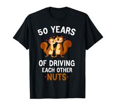 PRICES MAY VARY. Lightweight, Classic fit, Double-needle sleeve and bottom hem 50th Year Wedding Anniversary, Funny Couple, Anniversary Funny, 50th Wedding Anniversary, Funny Couples, 50th Wedding, 50 Years, Branded T Shirts, Fabric Texture