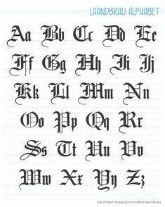 some type of calligraphy that is in different styles and font types, including the upper one