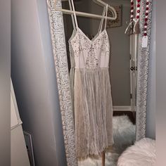 Reposhing This Item I Purchased From @Maryvillebelle. Loved It, But Ready To Rotate For Something New. Questions? Leave A Comment Below! Glitter Gold Dress, Glitter Gold, Cream And Gold, Gold Dress, Free People Dresses, Free People Dress, Gold Glitter, Something New, Colorful Dresses