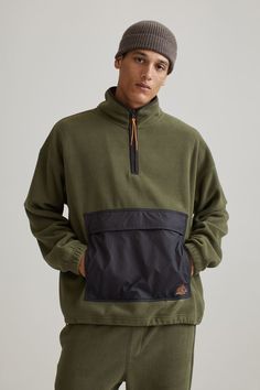 Sweat Oversize, H&m Shirts, Oversize Fashion, Oversized Pullover, Mens Sweatshirts Hoodie, Khaki Green, Hoodie Design, Oversized Fits, Kangaroo Pocket