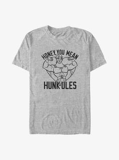 a t - shirt that says, honey you mean hunkulies