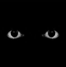 an image of two eyes in the dark