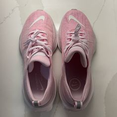 Size- 9.5 Condition- Brand New, Worn Them Around The House To Try Them Out But Never Outside Will Ship Within 24 Hours Of Receiving Payment!! Pink Color, Nike Women, Nike Shoes, Running Shoes, Athletic Shoes, Brand New, Running, Nike, Women Shoes