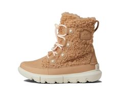 SOREL Kids Explorer™ Cozy (Little Kid/Big Kid) | Zappos.com Cozy Leather Boots For Fall, Casual Beige Boots For Cold Weather, Waterproof Boots, Big Kid, Free Kids, A Smile, Big Kids, Shoe Boots