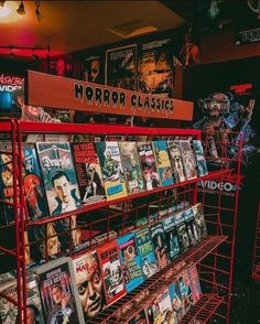 Vintage Horror movies cassettes on display Almost Friday, Fall Mood Board, The Boogeyman, Video Store, 80s Aesthetic, Retro Horror, Season Of The Witch, Vintage Horror