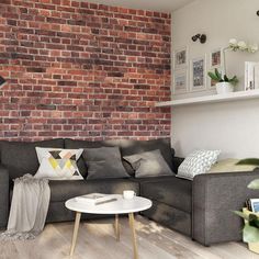 Modern Red Brick Wall Panel Packs - Wet Walls & Ceilings Red Brick Wall Living Room, Red Brick Wall Interior, Red Brick Living Room, 3d Brick Wall Panels, Plastic Wall Panels, Bathroom Cladding, Brick Wall Paneling