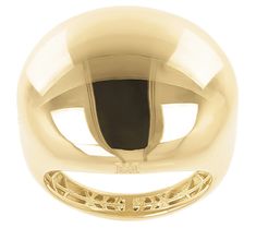 Embrace elegance and shine with this polished bold ring, a statement piece that radiates sophistication. Crafted from 14K gold, its graduated band and polished finish showcase a timeless design, perfect for adding a touch of luxury to any outfit. From Alberto Milani. Modern Polished Finish Rings For Evening, Elegant White Gold Wide Band Ring With Polished Finish, Luxury Open Dome Ring For Formal Occasions, Classic Yellow Gold Dome Ring With Wide Band, Classic Oval Wide Band Ring For Formal Occasions, Gold Rings With Polished Finish For Evening, Elegant Wide Band Ring With Polished Finish, Elegant Dome Ring With Polished Finish, Luxury Polished Yellow Gold Dome Ring