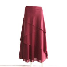 Burgundy Maxi Skirt, Bridesmaid Skirt, Maxi Rock, Skirt Chiffon, Bridesmaid Skirts, Chiffon Maxi Skirt, Burgundy Bridesmaid, Evening Skirts, Chiffon Shawl