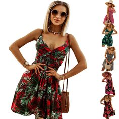 Product Name Fashionable V-neck Printed Suspender Waist Dress Item NO. OY-8775 Weight 0.34 kg = 0.7496 lb = 11.9931 oz Category Dresses Mini Dresses Creation Time 2023-03-23 Casual Summer V-neck Dress With Surplice Neckline, Casual V-neck Surplice Dress For Beach, Casual V-neck Surplice Neckline Dress For Beach, Casual V-neck Dress With Surplice Neckline For Beach, Summer Mini Dress With Surplice Neckline, V-neck Sundress, Vacation V-neck Surplice Dress, Casual V-neck Sundress For Day Out, Casual Red V-neck Sundress