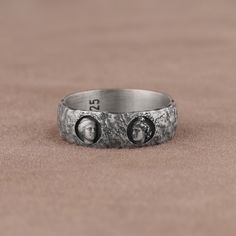 Greek Sculpture Inspired Rings, Ancient Greek Art Jewelry, Handmade Silver Rings, Mythology Ring, History Lover Gift, Traditional Men Rings Celebrate the beauty and history of ancient Greece with these Greek sculpture inspired rings. This elegant ring features intricate designs inspired by ancient Greek art. These handmade rings are perfect for a special gift or to add a touch of museum-style art to your look. Featuring designs inspired by mythology and history, these rings make a great addition Symbolic Skull Ring For Anniversary, Handmade Symbolic Promise Rings, Handmade Open Ring Couple Rings For Anniversary, Handmade Open Couple Rings For Anniversary, Artistic Engraved Rings As A Gift, Artistic Engraved Rings For Gift, Artistic Sterling Silver Rings For Anniversary, Symbolic Oxidized Wedding Rings, Symbolic Wedding Rings With Oxidized Finish