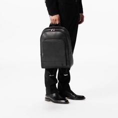 Adrian Backpack Taiga Leather - Men - Bags | LOUIS VUITTON ® Bags Louis Vuitton, Louis Vuitton Official, Mens Leather Bag, Work Bag, Cowhide Leather, Leather Trims, Adjustable Straps, Louis Vuitton, Backpacks