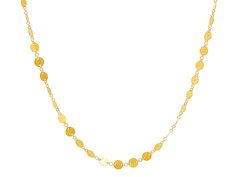 GURHAN, GURHAN Lush Gold Link Short Necklace, 7mm Round Flakes Yellow 22k Gold Round Necklace, Lush Collection, Cocktail Bracelet, Bracelet Size Chart, Gold Link, Statement Pendant, Sapphire Necklace, Recycled Gold, Short Necklace