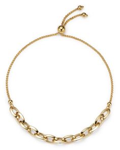 Bloomingdale's Large Link Bolo Bracelet in 14K Yellow Gold - 100% Exclusive Gold Adjustable Bracelet With Polished Finish, Timeless Adjustable Gold Bracelet With Solid Link, Elegant Gold Bracelet With Oval Link And Hallmark, Elegant Hallmarked Gold Bracelet With Oval Links, Elegant Adjustable Gold Bracelet With Polished Finish, Elegant Gold Oval Link Bracelet Hallmarked, Yellow Gold Diamond Bracelet With Solid Link For Anniversary, Formal Yellow Gold Diamond Bracelet With Adjustable Chain, Gold-tone Bracelet With 17 Jewels