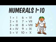 a cartoon character with numbers on it and the words numerals 1 - 10