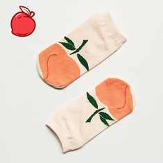 PEACH SOCKS. Trendy Beige Cotton Socks, Cute Stretch Summer Socks, Beige Cotton Socks For Summer, Trendy Orange Socks For Spring, Beige Stretch Cotton Socks, Stretch Cotton Socks In Beige, Stretch Beige Cotton Socks, Comfortable Beige Summer Socks, Comfortable Beige Socks For Summer