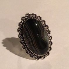 Adjustable German Silver Agate Ring - Nwt Beautiful Oval Shape Smoky Bluish Grey With Variations In Gem Pet Free/Smoke Free Home Bluish Gray, Agate Ring, German Silver, Womens Jewelry Rings, Oval Shape, Agate, Women Jewelry, Pet, Ring