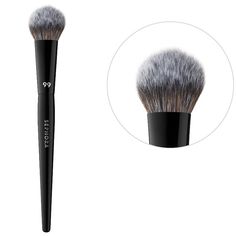 What it is: An innovative, spade-like brush head for targeted application to the apples of the cheeks.What Else You Need to Know: The spade-like brush head allows for precise application and blending, making it the perfect tool for blush, contour, and powder application. Slightly dense, the soft bristles are perfect for cream blush.The PRO Brush Collection is made up of 30 brushes with the highest-quality, hand-shaped vegan synthetic bristles. The tapered artistry handles help offer ultimate con Sephora Brushes, Powder Application, How To Apply Blush, Blush Contour, Sephora Beauty, Brow Brush, Cream Blush, Blush Brush, Sephora Collection