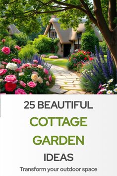 cottage garden ideas Colorful Perennials, Cottage Garden Borders, Cottage Garden Roses, Rustic Arbor, Cottage Garden Sheds, Dreamy Cottage, Flower Combinations, Garden Archway, Garden Transformation