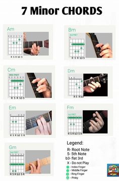 G-Chords with Renato Cabal Barre Chords, Guitar Tabs And Chords, Guitar Chord Progressions, Guitar Fingers, Music Theory Lessons, Learn Guitar Chords, Guitar Tabs Songs, Guitar Notes