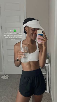 Been so obsessed with lululemon fast and free shorts for spring (basically summer weather in Arizona) running! Paired with the free to be zen bra and wide brim visor.   Black woman running, running vibe, running aesthetic, fitness inspo, running inspo, running motivation   #lululemon #running Running Outfit Summer, Running Aesthetic Fitness, Aesthetic Lululemon, Running Inspo, Runner Aesthetic, Outfit Running, Running Aesthetic, Running Outfit, Summer Running