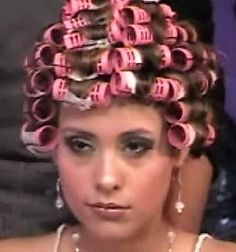 Hair Rollers Aesthetic, Rollers Aesthetic, Foam Curlers, Curly Perm, Vintage Hair Salons, Roller Sets, Aesthetic Blonde