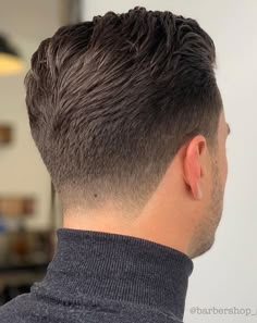 Men’s Slick Back Fade, Men Haircut Styles Slick Back, Mens Haircuts For Square Face, Blended Fade Mens Haircut, Men Tapered Haircut, Men Barber Hairstyle, Men’s Low Skin Fade Haircut, Gentleman’s Cut, Back Of Head Haircut Men