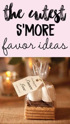 the cute s'more favors are perfect for any party