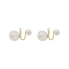 Comfortable clip on earrings Different from traditional clip-on earrings, these painless clip on earrings are well designed with an ergonomic clip. The curve of the clip perfectly fits the shape of the earlobe. At the end of the clip, there is a spiral disc to relieve the pressure of the comfort clip on earrings. You can still feel comfortable wearing the large pearl clip on earrings. Faux opal clip on earrings for non pierced ears With a large 14mm faux opal and a small 4-5mm faux opal, these c White Ear Cuff For Pierced Ears, Formal, Comme Si, Pierced Ears, Bold Fashion, Earings Piercings, Ear Piercings, Clip On Earrings, Moonstone, Wellness Design