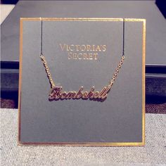 New In Original Packaging Victoria’s Secret Bombshell Necklace Victoria’s Secret Bombshell, Victoria's Secret Bombshell Bra, Victoria Bombshell Perfume, Victoria Secret Jewelry, Chic V-neck Victoria's Secret Top, Victors Secret Bras, Outfit Inspo Casual, Birthday Wishlist, Secret Santa