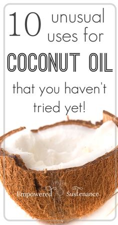 10 unusual uses for coconut oil including shaving with it, homemade toothpaste, healthy chocolate, and more #health #coconutoil Uses For Coconut Oil, Health Coconut Oil, Homemade Toothpaste, Coconut Health Benefits