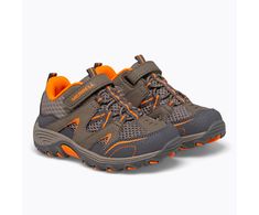 Trail Chaser Jr. Shoe, Gunsmoke Durable Trail Running Shoes With Round Toe For Adventure, Scratch-resistant Walking Shoes With Round Toe For Outdoor, Outdoor Scratch-resistant Walking Shoes With Round Toe, Non-slip Low-top Walking Shoes For Hiking, Sporty Non-slip Walking Shoes For Hiking, Low-top Non-slip Walking Shoes For Hiking, Scratch-resistant Round Toe Walking Shoes For Outdoor Activities, Scratch-resistant Round Toe Walking Shoes For Outdoor, Functional Adventure Walking Shoes With Round Toe