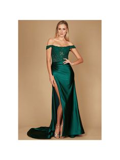 With this gorgeous long corset mermaid prom formal dress by Dylan & David, you'll be the life of the party. Its captivating silhouette is produced by the pleated accents, corset bodice, and off-shoulder style. It's ideal for prom or any special occasion, and it will definitely turn heads and win hearts!Fabric : SatinLength : Full LengthSleeve Style : Off ShoulderOccasion : Prom Dresses, Formal DressesLong Corset Mermaid Prom Formal Dress Emerald Green Party   Satin Colorblock,Plain Fitted   Wome Fitted Bodice Corset Dress For Prom, Mermaid Dress With Ruched Bodice For Prom Evening, Mermaid Dress With Ruched Bodice For Prom Season, Fitted Off-shoulder Mermaid Dress With Sweep Train, Off-shoulder Mermaid Dress With Sweep Train For Prom, Prom Off-shoulder Corset Back Corset Dress, Prom Evening Dress With Ruched Bodice And Mermaid Hem, Off-shoulder Corset Back Prom Dress, Fitted Off-shoulder Evening Dress For Homecoming