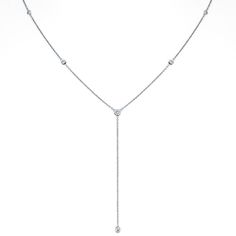 Diamond Star Droplet Lariat White Gold   by Logan Hollowell Jewelry Fine Jewelry Diamond White Lariat Diamond Necklace, Elegant Diamond White Lariat Necklace, Luxury White Gold Lariat Drop Necklace, Luxury Long Drop Lariat Necklace In White Gold, Yellow Gold Diamond Lariat Necklace With Long Drop, Diamond Lariat Necklace, Logan Hollowell, Droplet Necklace, Round Necklace