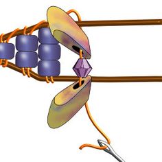 an image of the structure of a cell phone with wires and beads attached to it