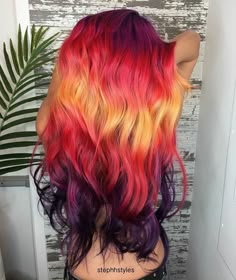 Holographic Hair, Colored Hair Tips, New Hair Trends, Cute Hair Colors, Hair Color Crazy, Multicolored Hair