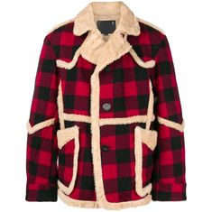 Nwt Oversized Sz Xs R13 Faux Shearling Lined Plaid Coat Designer Shearling Long Sleeve Outerwear, Designer Shearling Outerwear With Long Sleeves, Comme Des Garcons Vintage, Checkered Coat, Tie Dye Jackets, Burberry Shop, Tie Dye Cotton, Plaid Coat, Vintage Plaid