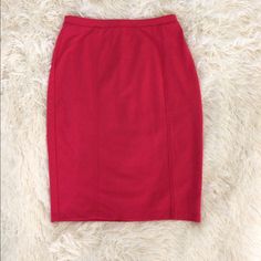 Reddish Pink. Above The Knee Fitted Skirt (76% Polyester) (20% Rayon) (4% Spandex) Relaxed Fit Red Lined Pencil Skirt, Relaxed Red Lined Pencil Skirt, Fitted Skirt, Skirts Pencil, Above The Knee, Pink Red, The Knee, Womens Skirt, Pencil