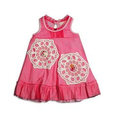 Baby Sara - Girls Dresses, 12 styles/colors to choose from - whether it be eyelit, lace, crochet or ribbon trim there is a style for everyone, Made In China, #30662 Size: 2T.  Color: Pink.  Gender: female.  Age Group: infant. Pink Dip Dye, Infant Girls, Sleeveless Dresses, Kids Outfits Girls, Lace Crochet, Trendy Designs, Embellished Dress, Comfortable Dress