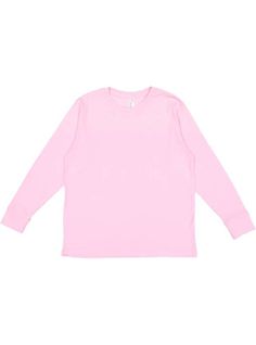 Youth Fine Jersey Long-Sleeve T-Shirt - PINK - XL | LAT Youth Fine Jersey Long-Sleeve T-Shirt in Pink Size XL | Cotton Basic Long Sleeve, Unique Designers, Free Shirts, Cotton Thread, Long Sleeve Tee, Special Features, Toddler Girl, Long Sleeve T Shirt, Apparel Accessories