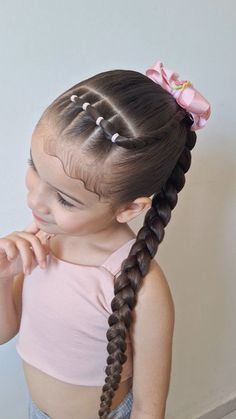 #peinados #peinadosaesthetic #baddieHairstyles #peinadosbonitos #peinadoscontrenzas #peinadosconligas #peinadosrecogidos #peinadospelocorto Hairstyles For My Birthday, Six Year Old Hairstyles, Cute Hairstyles For Little Kids, First Day Of School Hairstyles For Kids, Hairstyles For Long Hair Kids, Hairstyles For School Kids, Kids Hair Styles