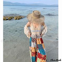 Olivia Mark - Long Beach Vacation Pants: Flowy Wide Leg Pants for a Boho Chic Look Lightweight Maxi Skirt, Vacation Pants, Flowy Wide Leg Pants, Leopard Print Shorts, Chic Look, Body Con Skirt, High Waisted Denim, Long Beach, Boho Outfits