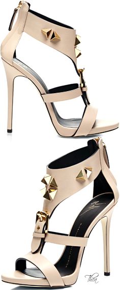 Giuseppe Zanotti ● SS 2015 Mais Trendy High Heels, Giuseppe Zanotti Heels, Nude Sandals, Flower Bomb, Charlotte Olympia