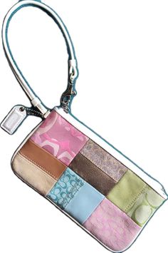 Bags Coach, Coach Wristlet, Both Sides, Coach Bags, Clutches, Color White, Embroidery, Zipper, Collage